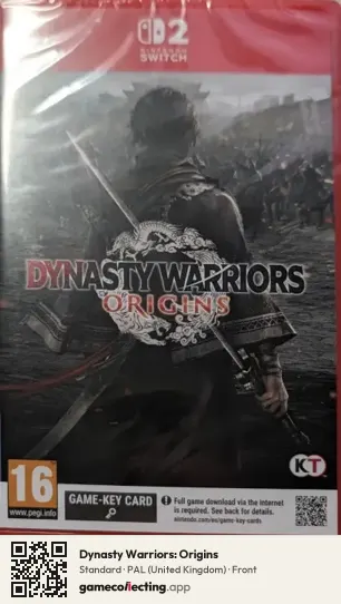 Dynasty Warriors: Origins Nintendo Switch 2, United Kingdom box front