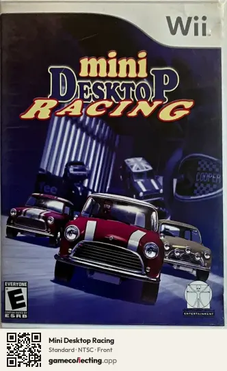 Mini Desktop Racing Nintendo Wii, NTSC box front