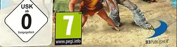 The Croods: Prehistoric Party!, the USK square on its front