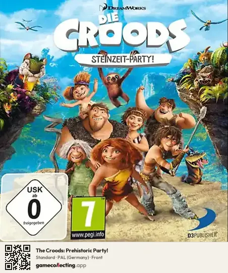 The Croods: Prehistoric Party! Nintendo DS, Germany box front