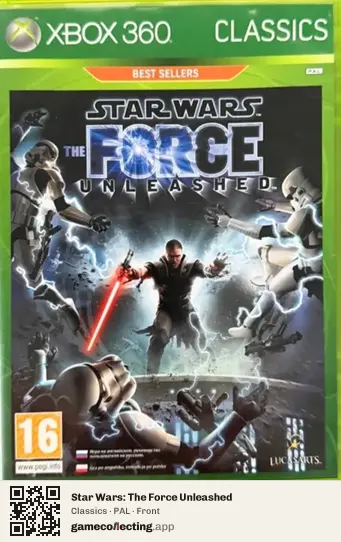 Star Wars: The Force Unleashed Xbox 360, PAL box front