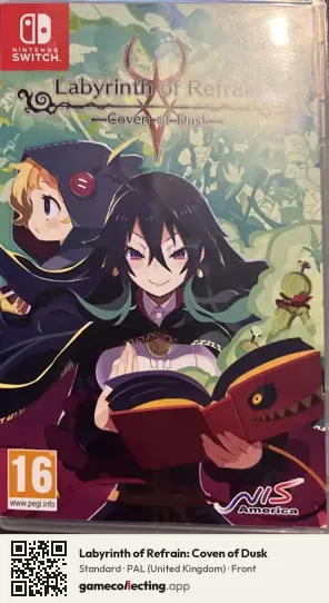 Labyrinth of Refrain: Coven of Dusk Nintendo Switch, United Kingdom box front