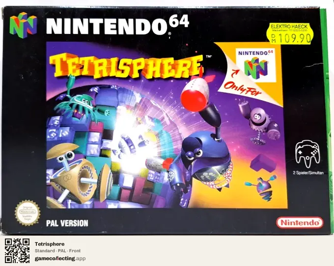 Tetrisphere Nintendo 64, PAL box front