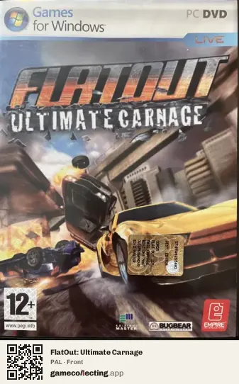 FlatOut: Ultimate Carnage Computer, PAL box front