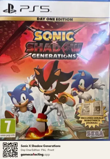 Sonic X Shadow Generations PlayStation 4, PAL box front