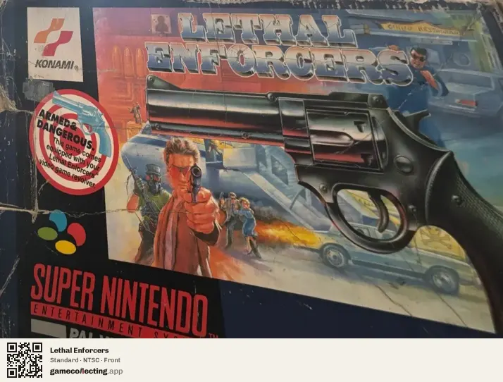 Lethal Enforcers Super Nintendo Entertainment System, NTSC box front
