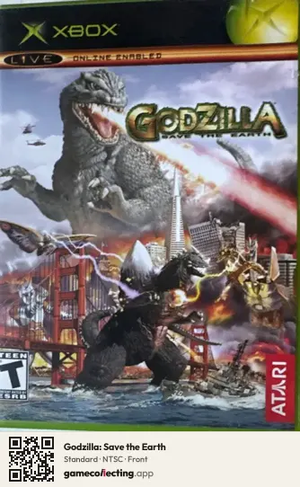 Godzilla: Save the Earth Xbox, NTSC box front
