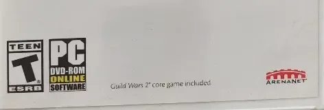 Guild Wars 2: Heart of Thorns, the ESRB box on its front