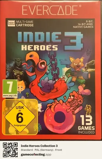 Indie Heroes Collection 3 Evercade, Germany box front