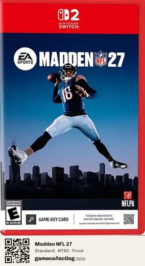 Madden NFL 27 Nintendo Switch 2, NTSC box front