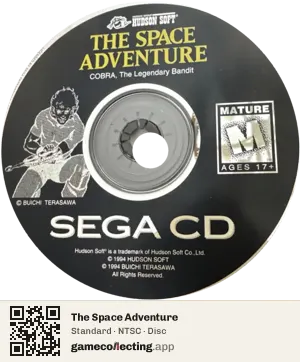 The Space Adventure Sega Mega-CD / Sega CD, NTSC disc