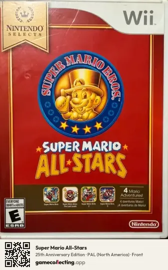 Super Mario All-Stars Nintendo Wii, North America box front
