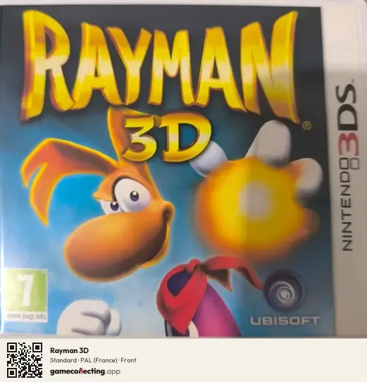 Rayman 3D Nintendo 3DS, France box front