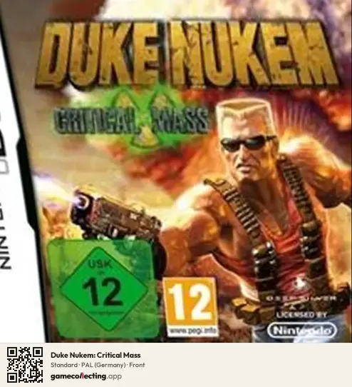 Duke Nukem: Critical Mass Nintendo DS, Germany box front