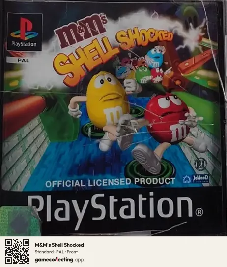 M&M's Shell Shocked PlayStation, PAL box front