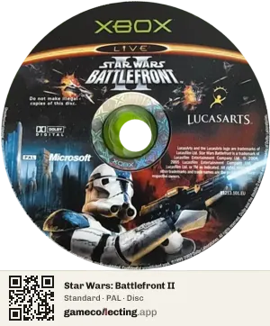 Star Wars: Battlefront II Xbox, PAL disc