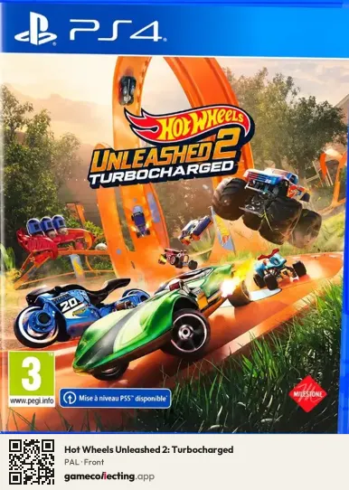 Hot Wheels Unleashed 2: Turbocharged PlayStation 4, PAL box front