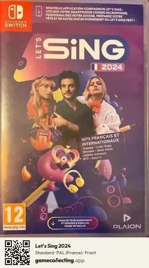 Let's Sing 2024 Nintendo Switch, France box front