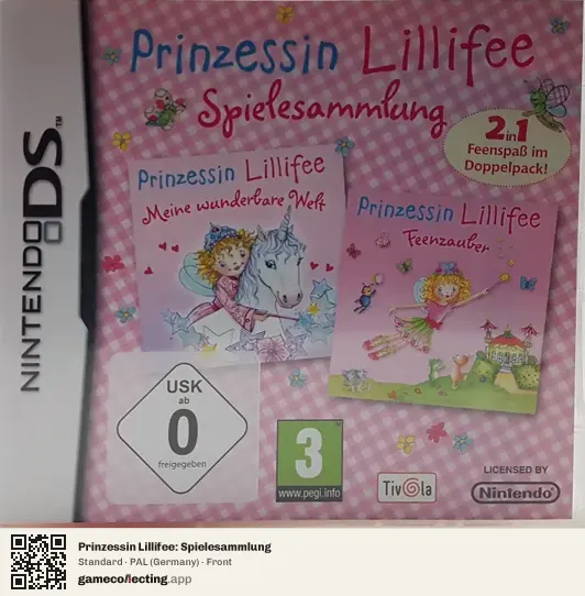 Prinzessin Lillifee: Spielesammlung Nintendo DS, Germany box front