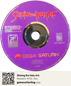 Shining the Holy Ark Sega Saturn, NTSC disc