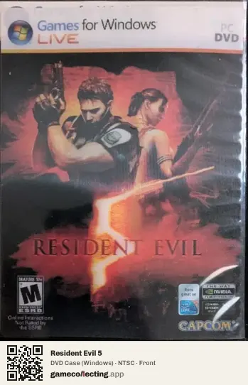 Resident Evil 5 Computer, NTSC box front