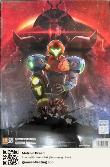 Metroid Dread Nintendo Switch, Germany box back