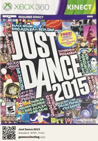 Just Dance 2015 Xbox 360, NTSC box front
