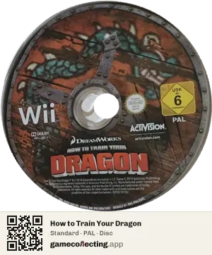 How to Train Your Dragon Nintendo Wii, PAL disc