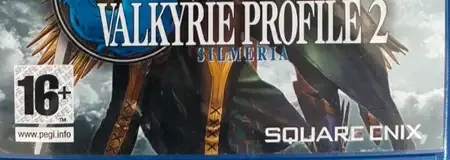 Valkyrie Profile 2: Silmeria, the PEGI square on its front