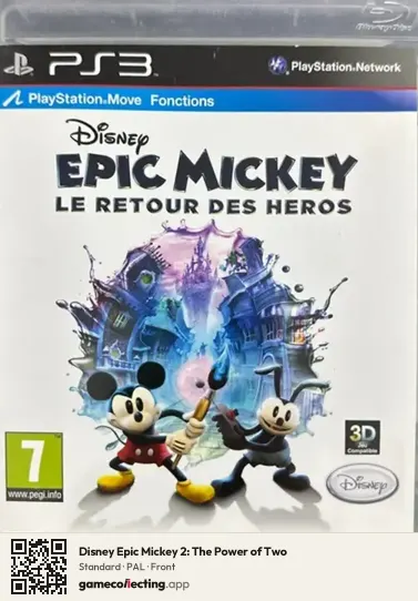 Disney Epic Mickey 2: The Power of Two PlayStation 3, PAL box front