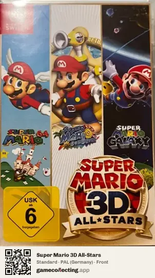 Super Mario 3D All-Stars Nintendo Switch, Germany box front