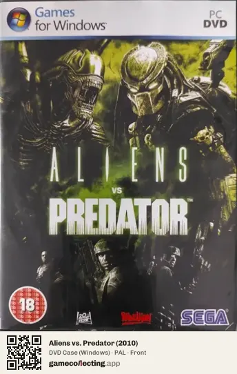Aliens vs. Predator (2010) Computer, PAL box front