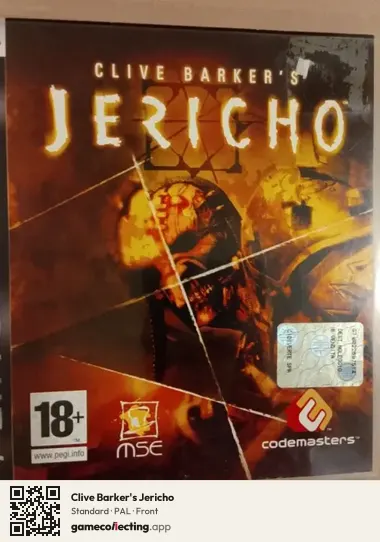 Clive Barker's Jericho PlayStation 3, PAL box front