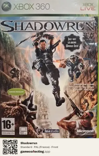 Shadowrun Xbox 360, France box front