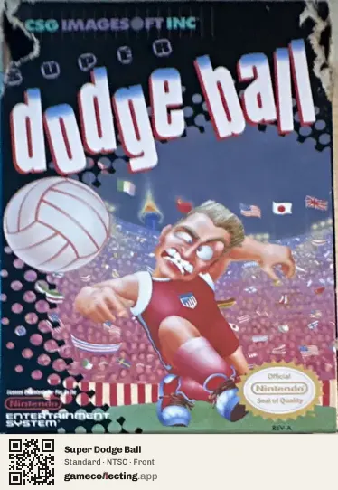 Super Dodge Ball Nintendo Entertainment System, NTSC box front