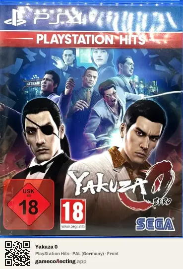 Yakuza 0 PlayStation 4, Germany box front