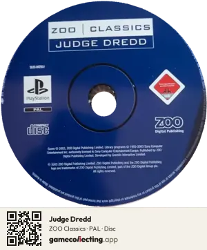 Judge Dredd PlayStation, PAL disc