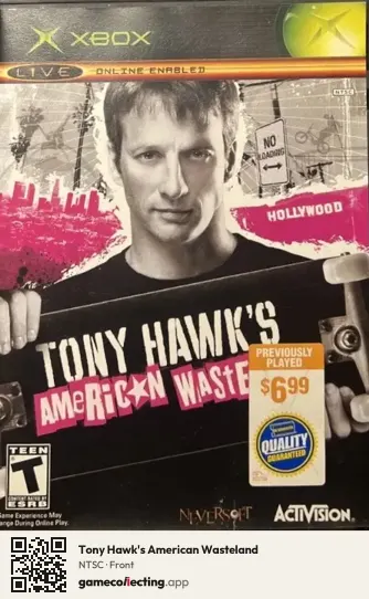 Tony Hawk's American Wasteland Xbox, NTSC box front