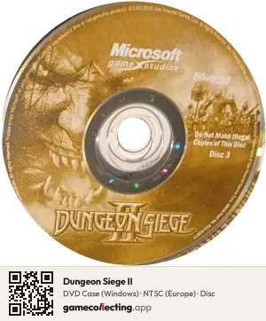 Dungeon Siege II Computer, NTSC disc