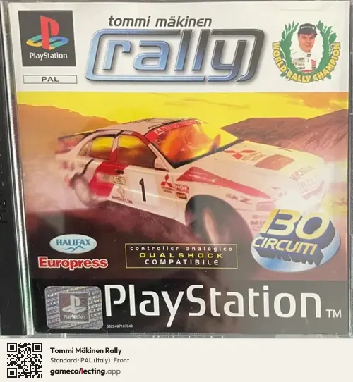 Tommi Mäkinen Rally PlayStation, Italy box front