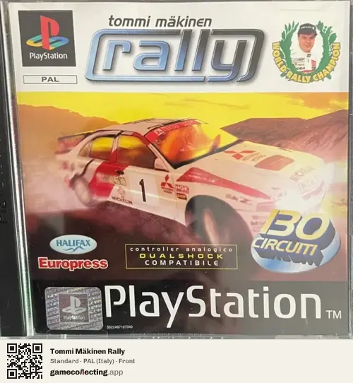 Tommi Mäkinen Rally PlayStation, Italy box front
