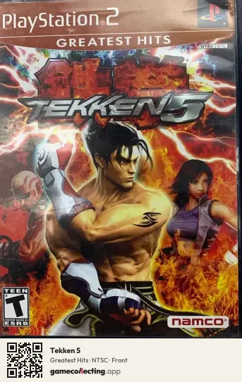Tekken 5 PlayStation 2, NTSC box front