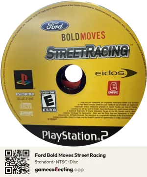 Ford Bold Moves Street Racing PlayStation 2, NTSC disc
