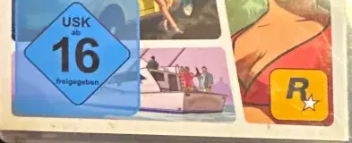 Grand Theft Auto: Vice City Stories, the USK square on its front