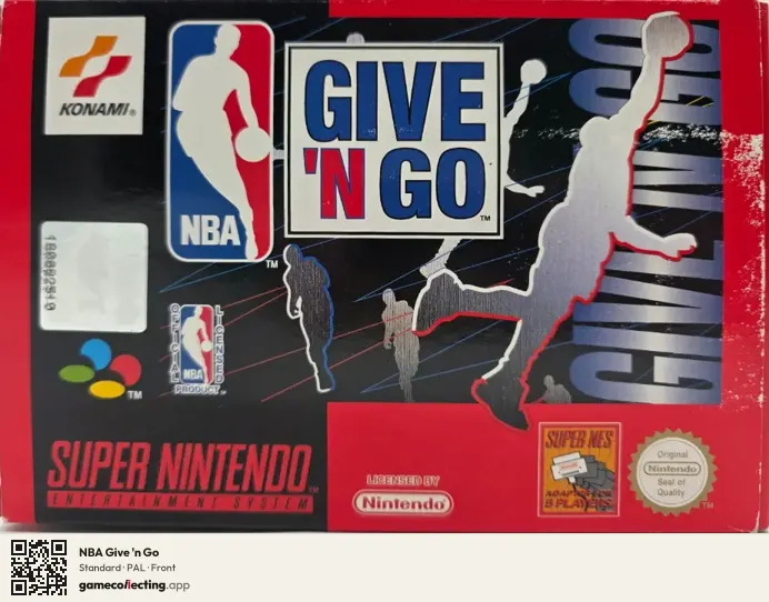 NBA Give 'n Go Super Nintendo Entertainment System, PAL box front