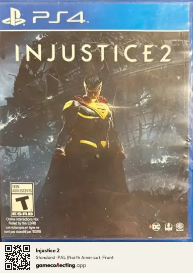 Injustice 2 PlayStation 4, North America box front