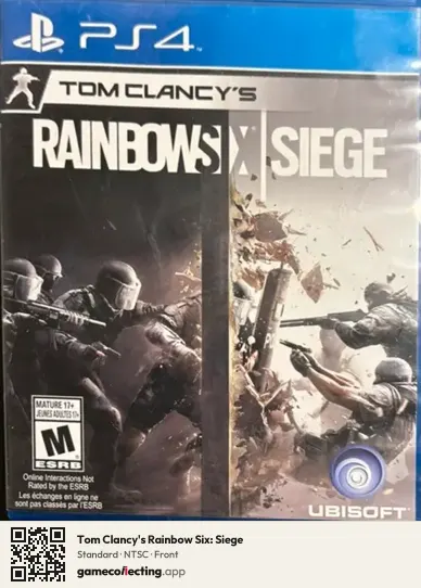 Tom Clancy's Rainbow Six: Siege PlayStation 4, NTSC box front