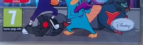 Disney Phineas and Ferb: Across the 2nd Dimension, the PEGI square on its front