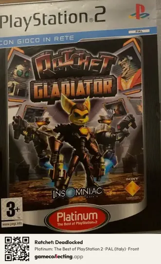 Ratchet: Deadlocked PlayStation 2, Italy box front