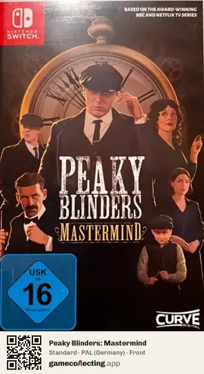 Peaky Blinders: Mastermind Nintendo Switch, Germany box front